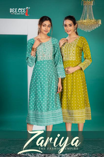 Deecee Zariya catalog cheap ladies kurtis online shopping india