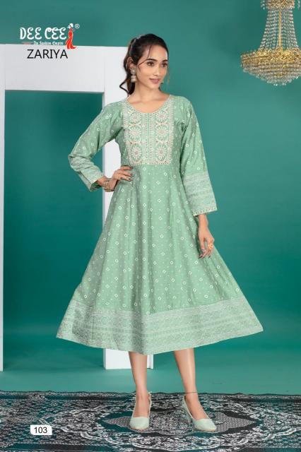 Deecee Zariya catalog cheap ladies kurtis online shopping india