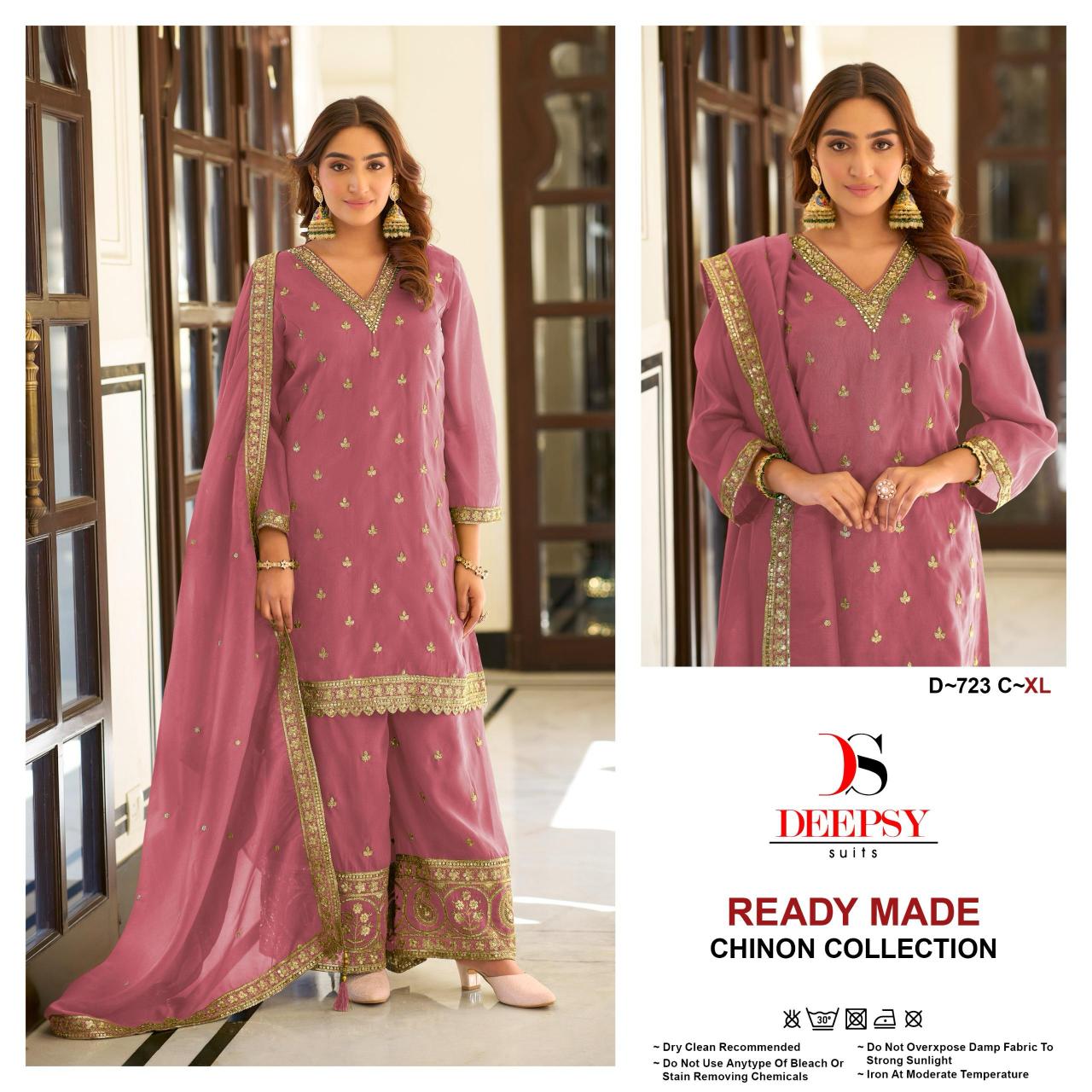 Deepsy 723 catalog Embroidered traditional pakistani salwar suit