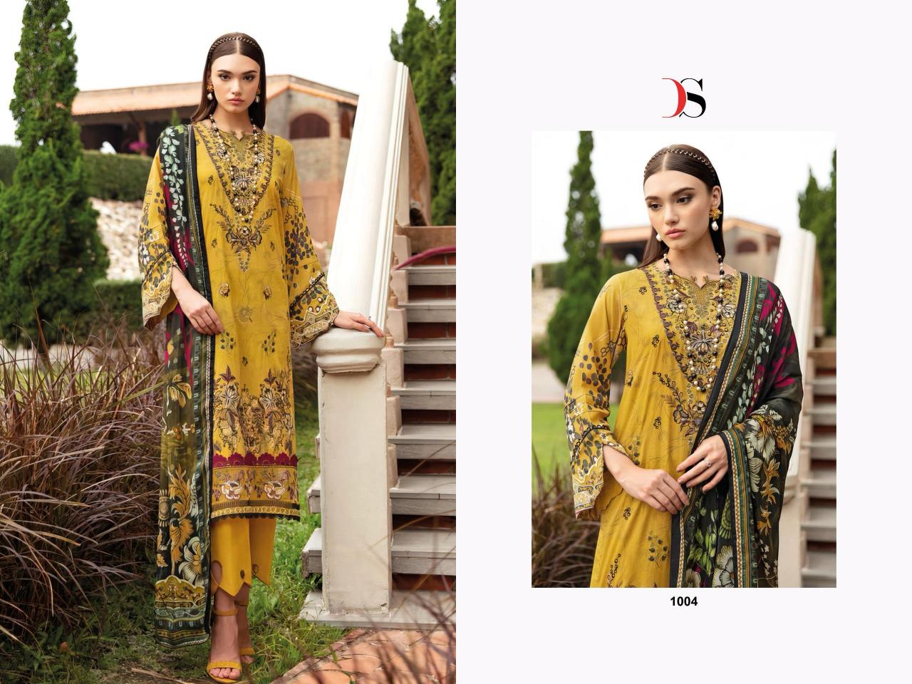 Deepsy Cheveron 14 Catalog Cotton Dupatta pakistani party wear suits for ladies