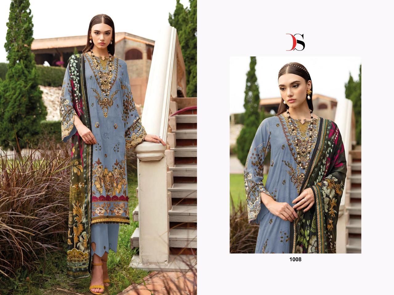 Deepsy Cheveron 14 Catalog Cotton Dupatta pakistani party wear suits for ladies