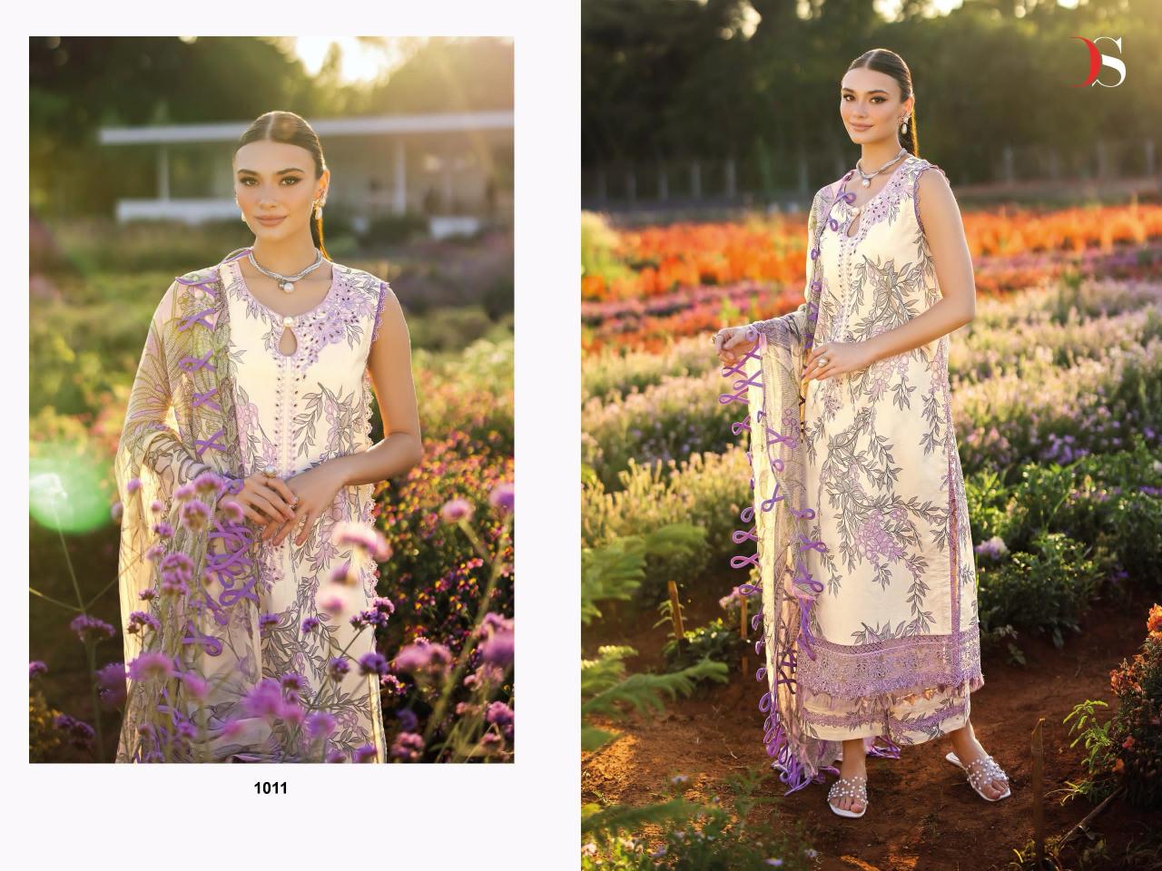 Deepsy Jade Flora 25 Vol 2 catalog Chiffon Dupatta original pakistani suit online