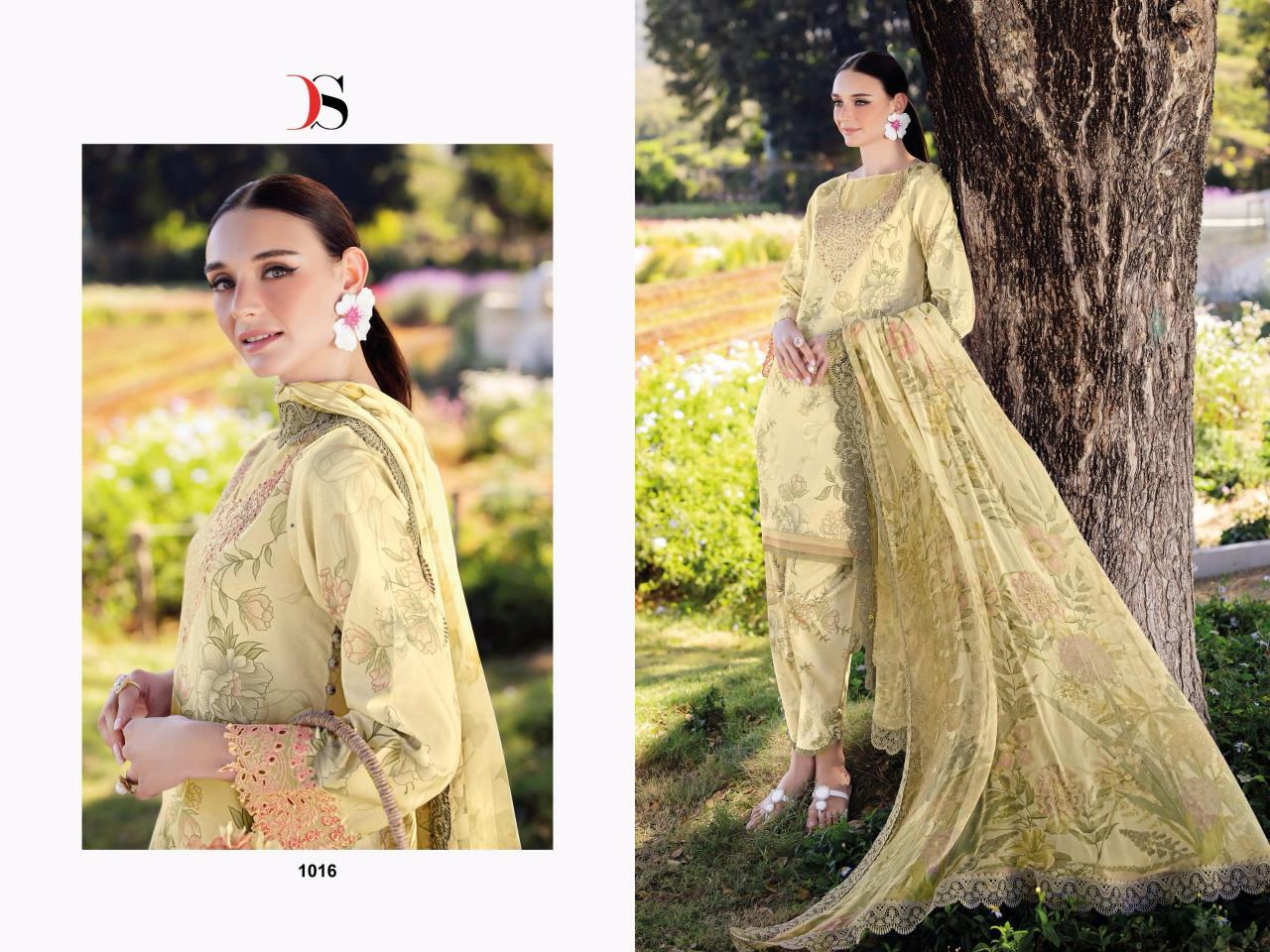 Deepsy Jade Flora 25 Vol 2 catalog Chiffon Dupatta original pakistani suit online