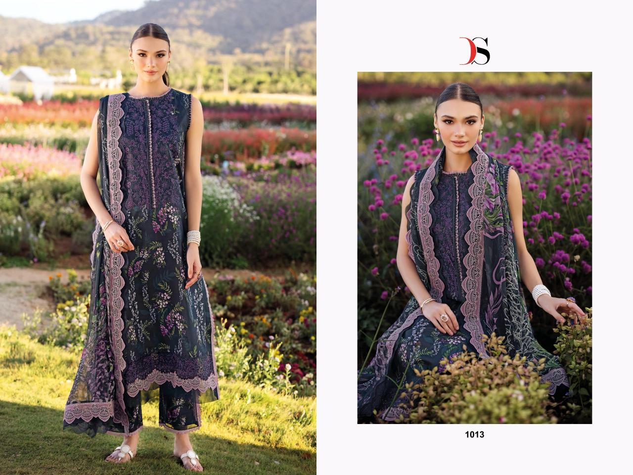 Deepsy Jade Flora 25 Vol 2 catalog Cotton Dupatta online shopping pakistani designer suits