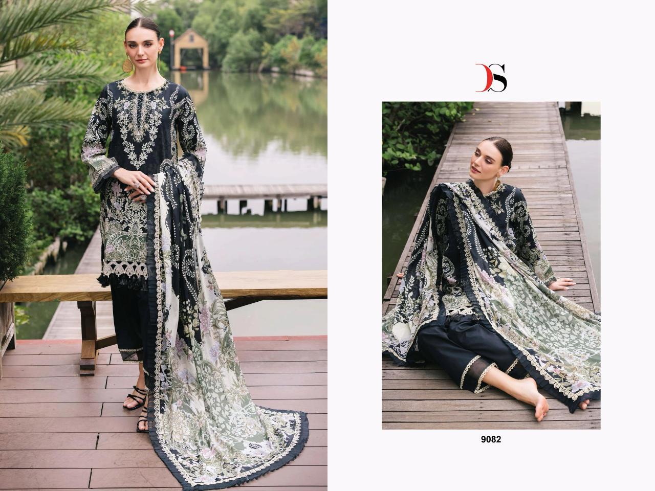 Deepsy Jade Urban 25 catalog Chiffon Dupatta pakistani suits online buy india