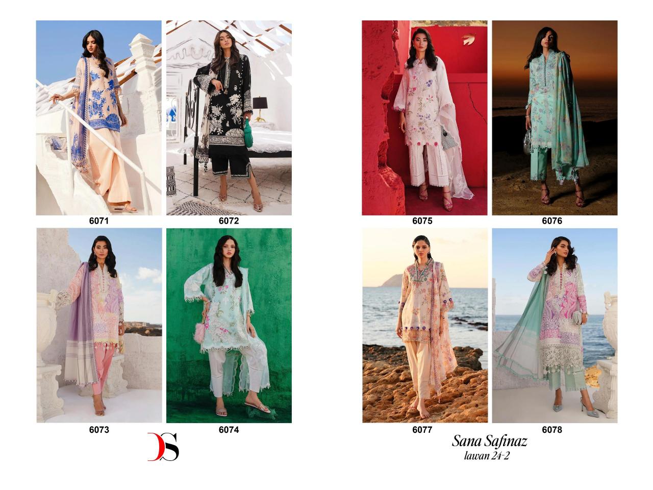 Deepsy Sana Safinaz Muzlin 24 Vol 2 Catalog online shopping of pakistani designer suits