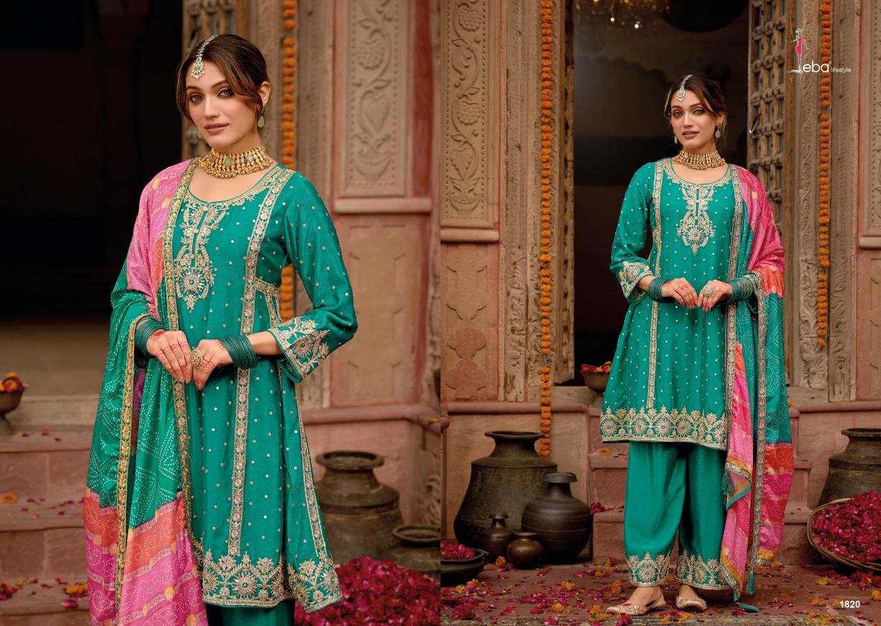 Eba Gajari catalog Chinon stitched salwar suits wholesale market in delhi