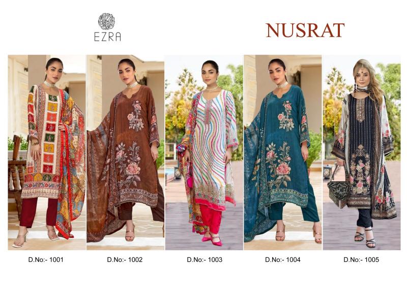 Ezra Nusrat catalog wholesale dress materials online chennai