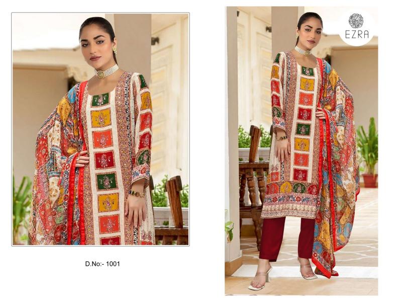 Ezra Nusrat catalog wholesale dress materials online chennai