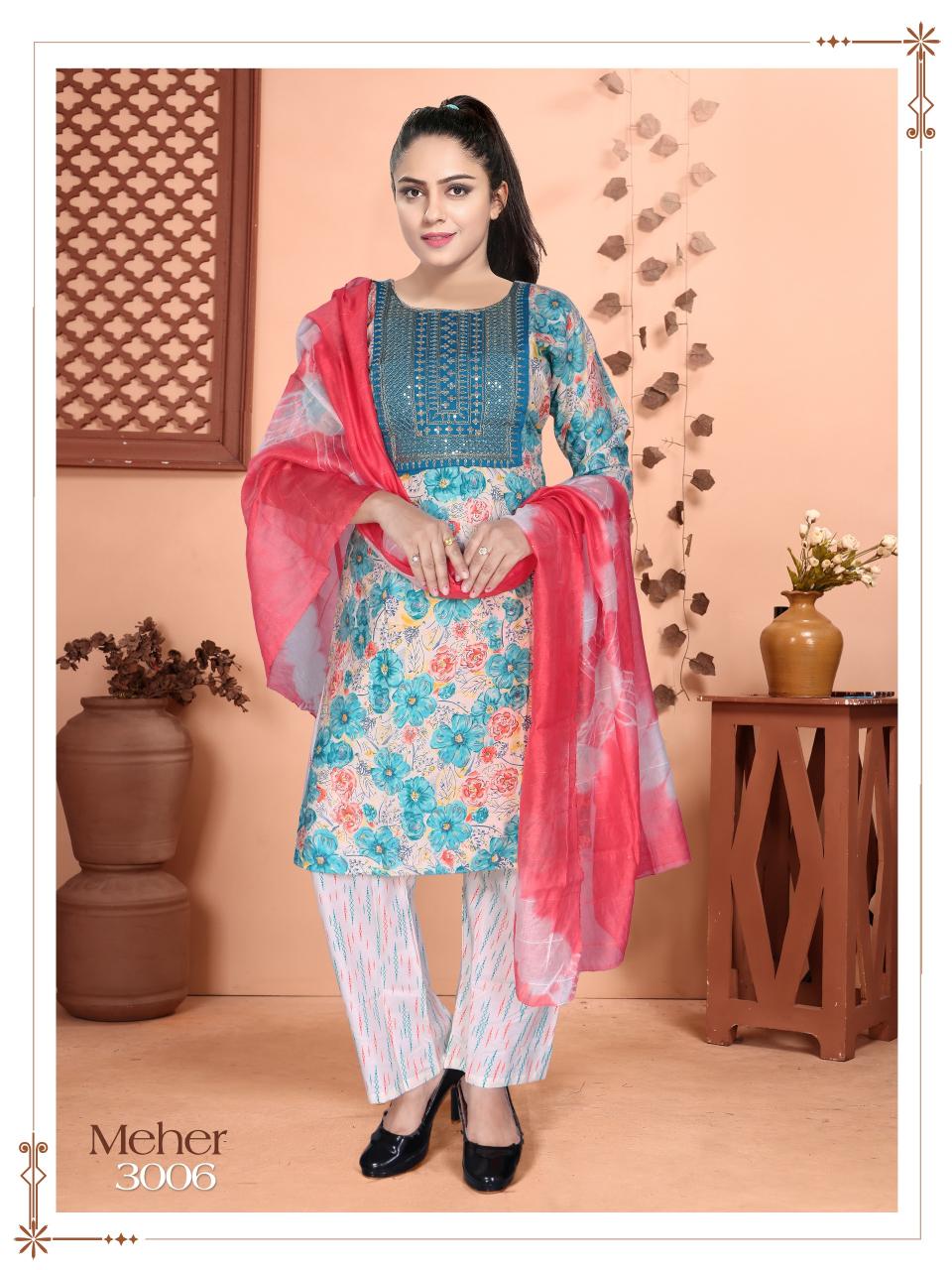 Fashion Talk Meher VOL.0.2.1 catalog cheap designer kurtis online india