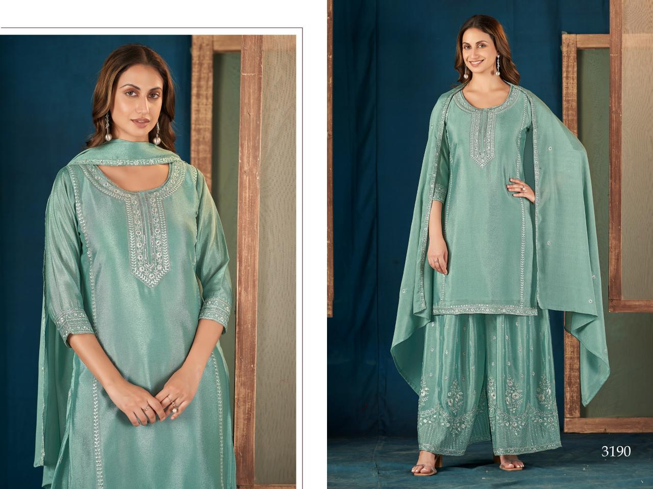 Felocity 3188 To 3191 catalog embroidered kurtis india