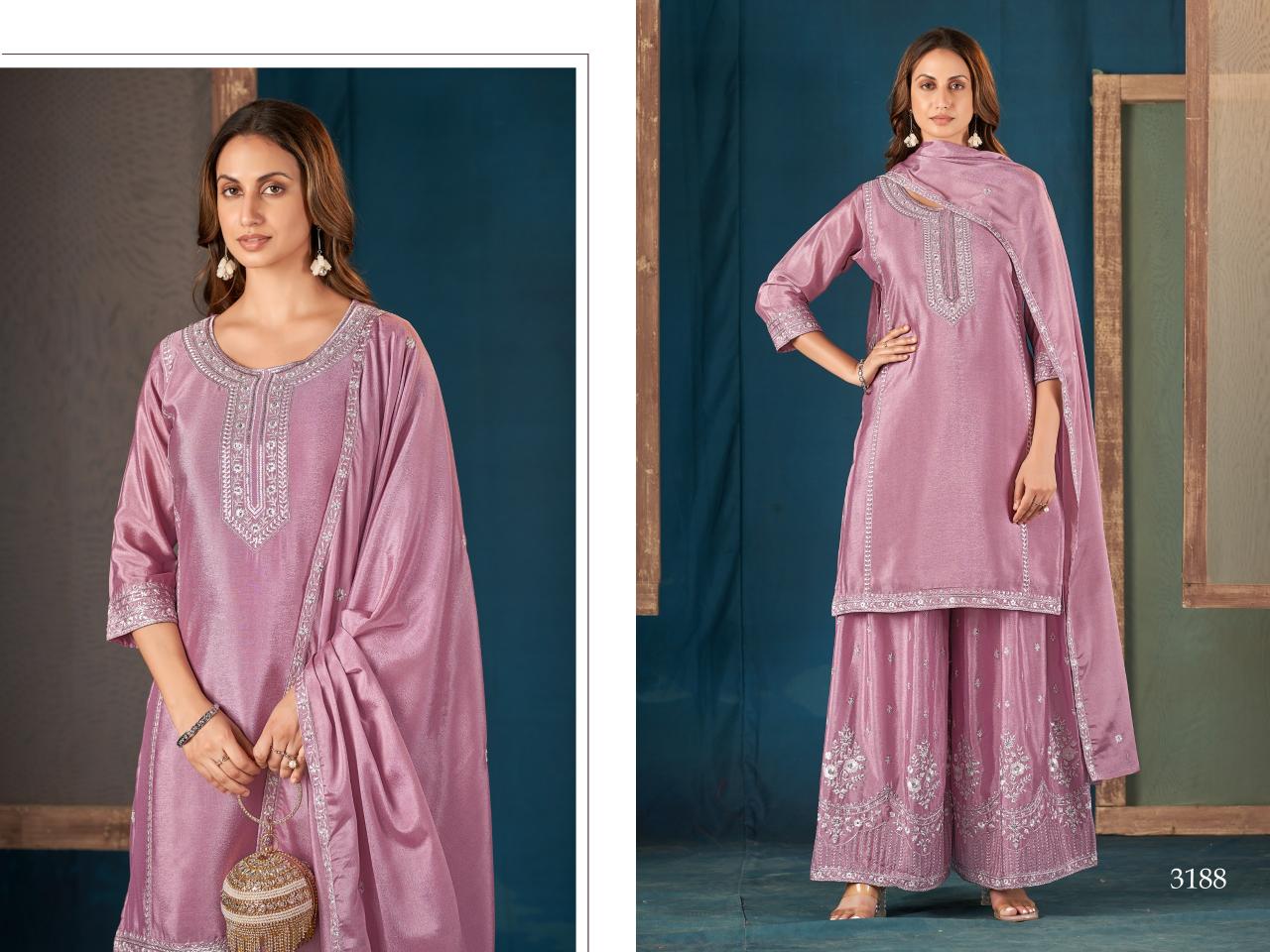 Felocity 3188 To 3191 catalog embroidered kurtis india