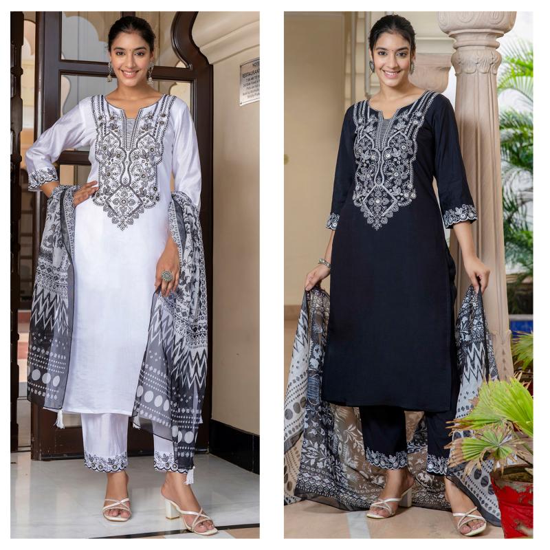 Felocity Black & White catalog black kurti online shopping india