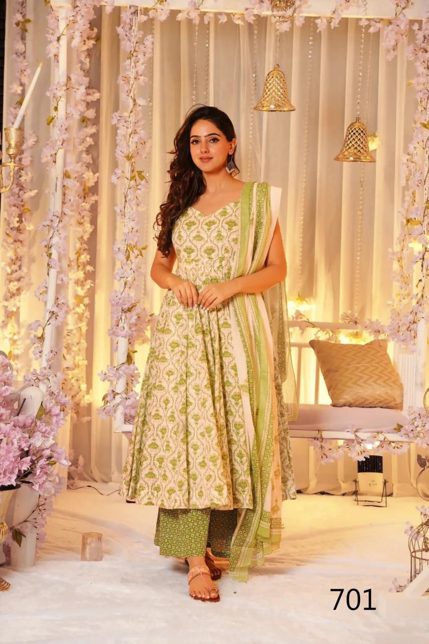 Felocity Clora Vol 7 catalog Maslin Digital anarkali kurtis online india