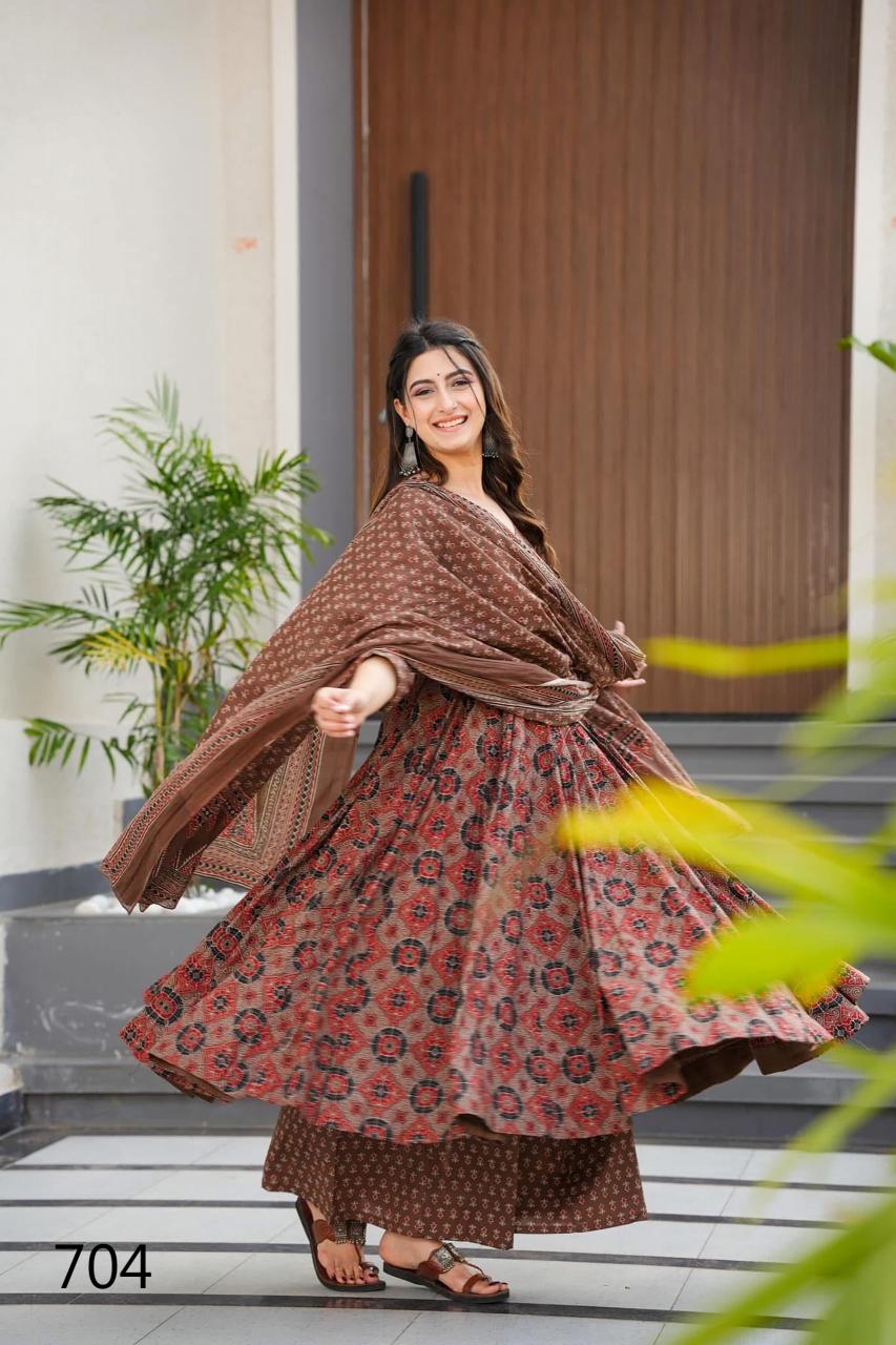 Felocity Clora Vol 7 catalog Maslin Digital anarkali kurtis online india