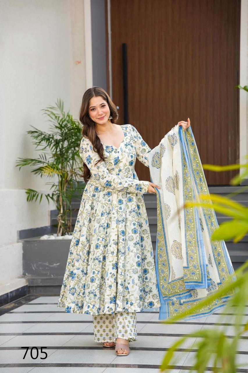 Felocity Clora Vol 7 catalog Maslin Digital anarkali kurtis online india