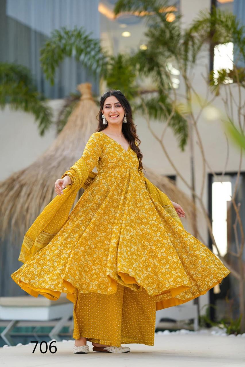 Felocity Clora Vol 7 catalog Maslin Digital anarkali kurtis online india