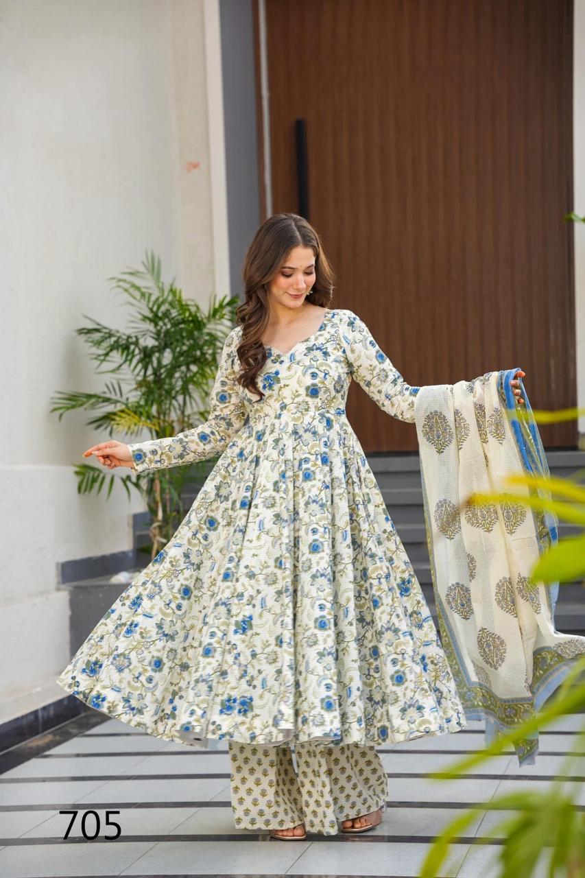 Felocity Clora Vol 7 catalog Maslin Digital anarkali kurtis online india
