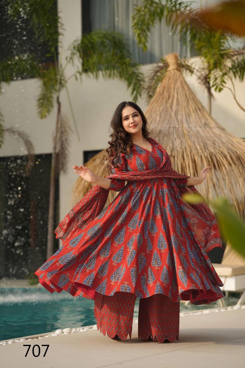 Felocity Clora Vol 7 catalog Maslin Digital anarkali kurtis online india