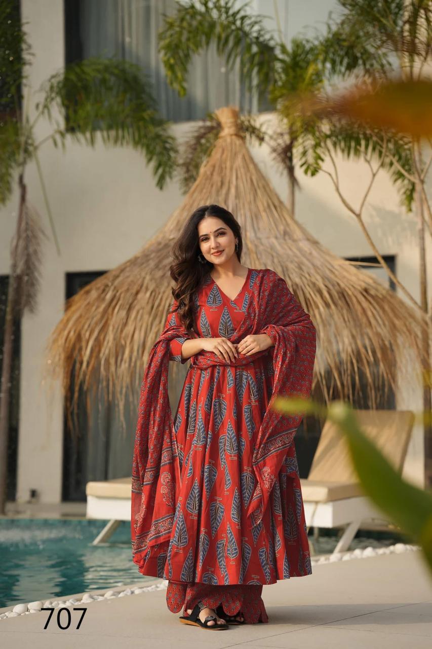 Felocity Clora Vol 7 catalog Maslin Digital anarkali kurtis online india