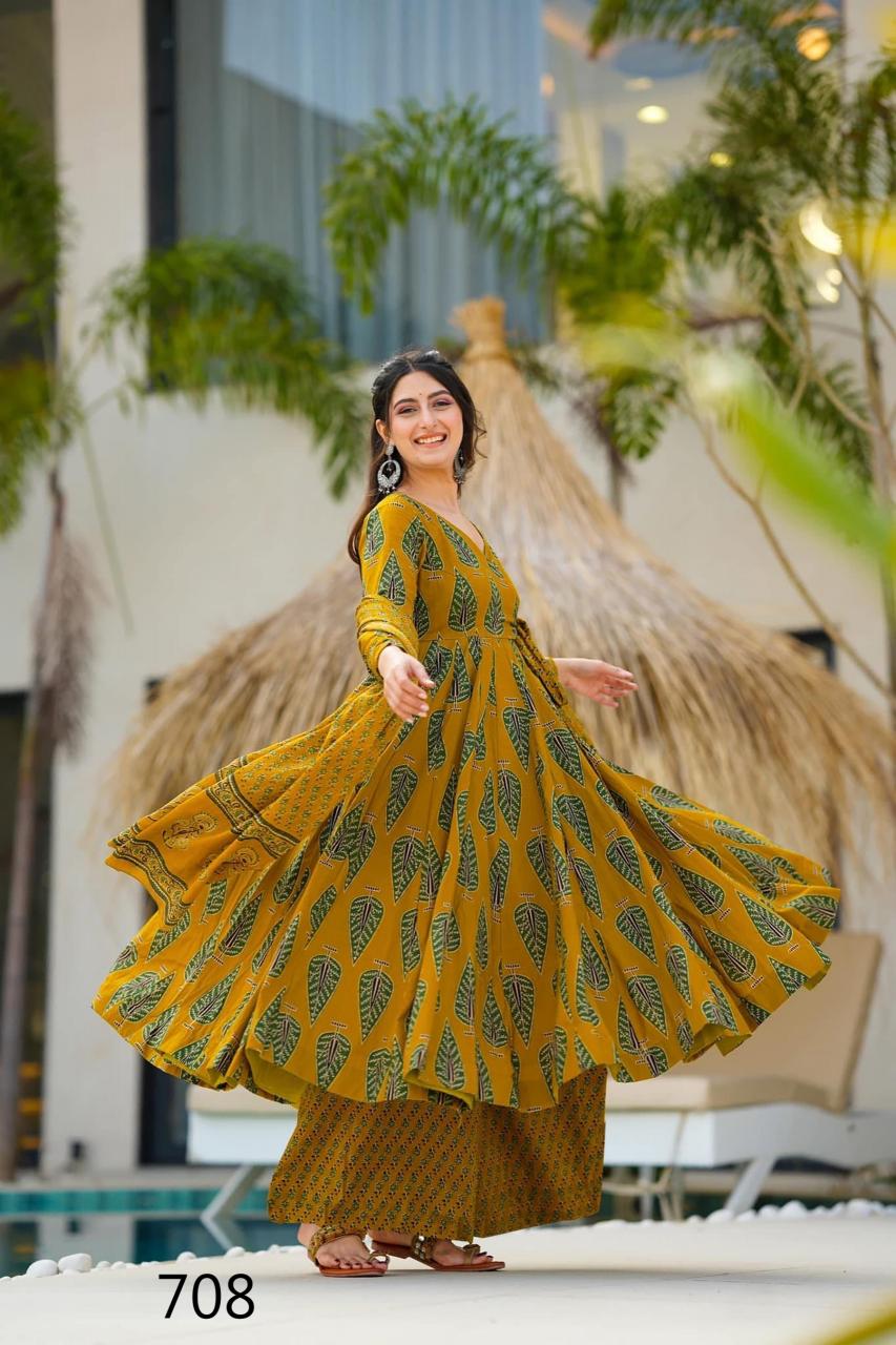 Felocity Clora Vol 7 catalog Maslin Digital anarkali kurtis online india
