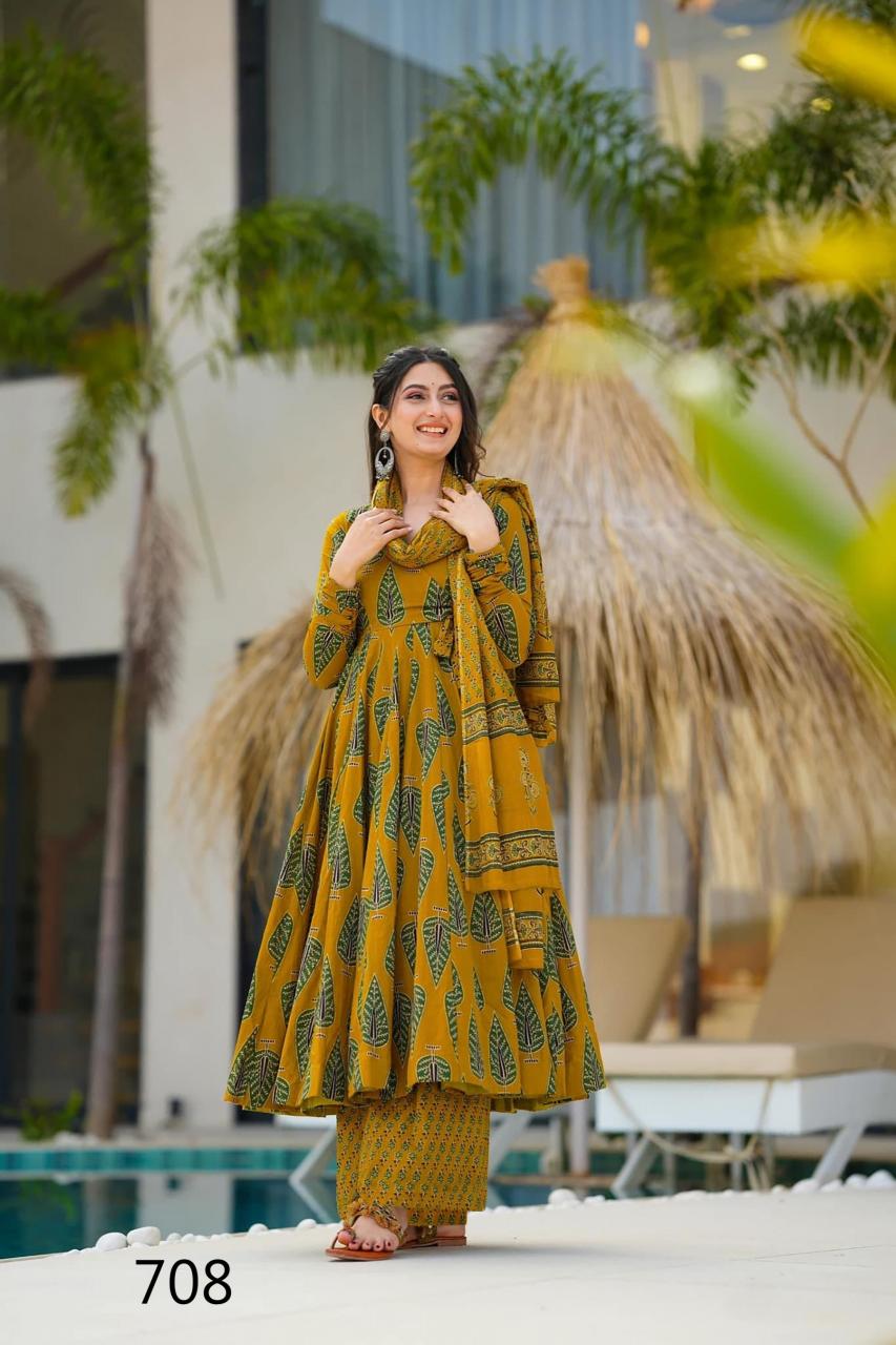 Felocity Clora Vol 7 catalog Maslin Digital anarkali kurtis online india