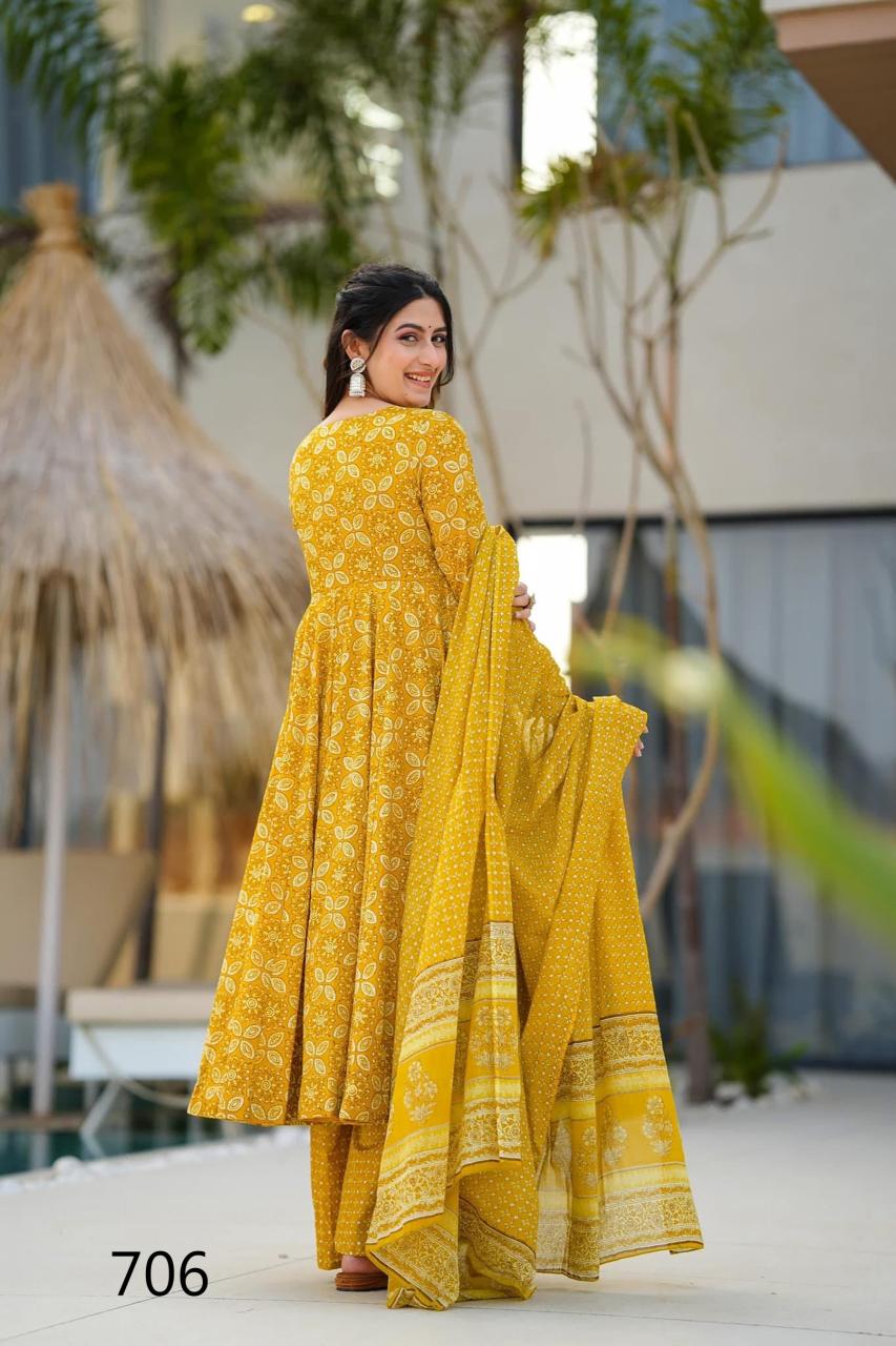 Felocity Clora Vol 7 catalog Maslin Digital anarkali kurtis online india