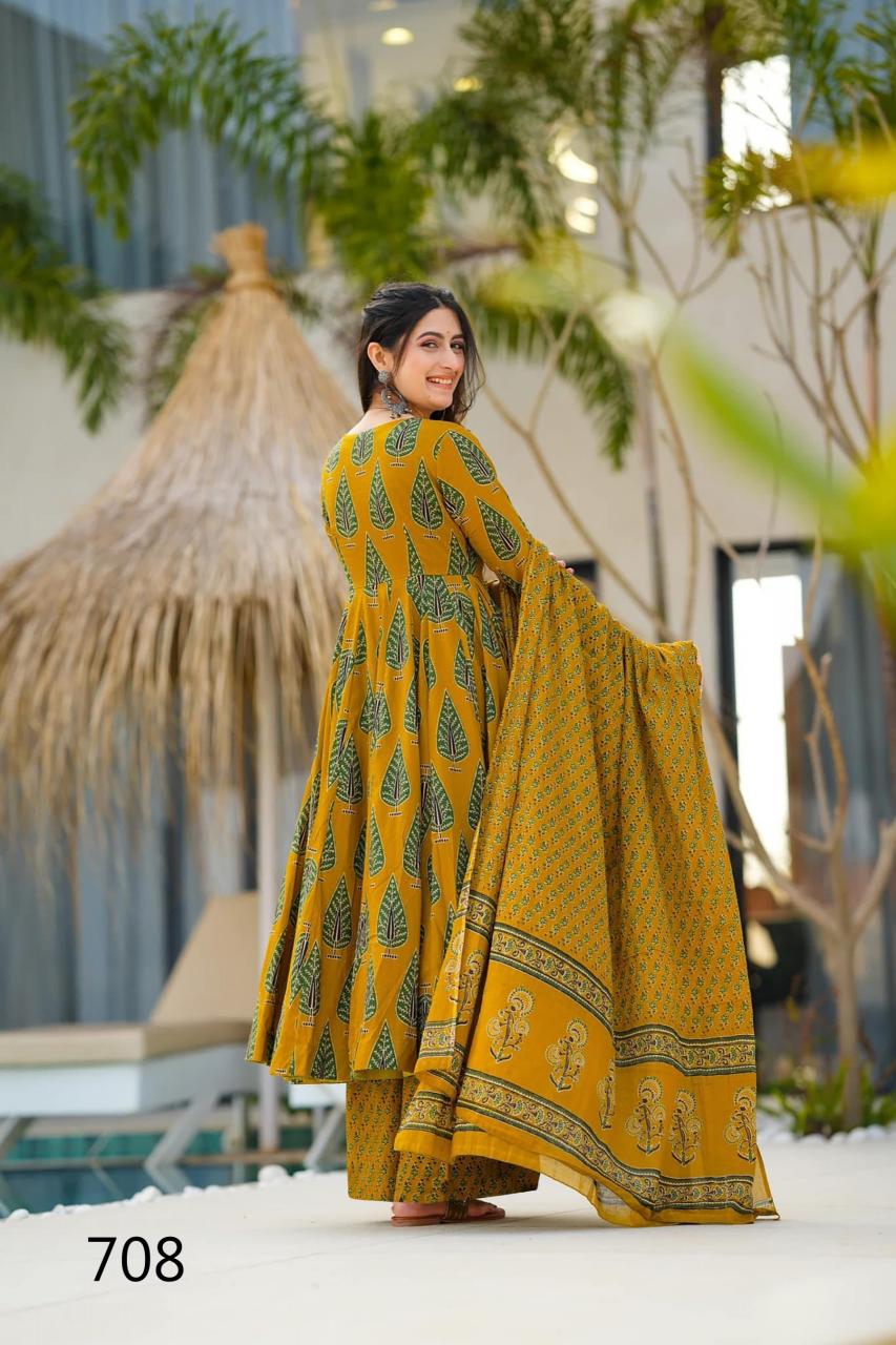 Felocity Clora Vol 7 catalog Maslin Digital anarkali kurtis online india