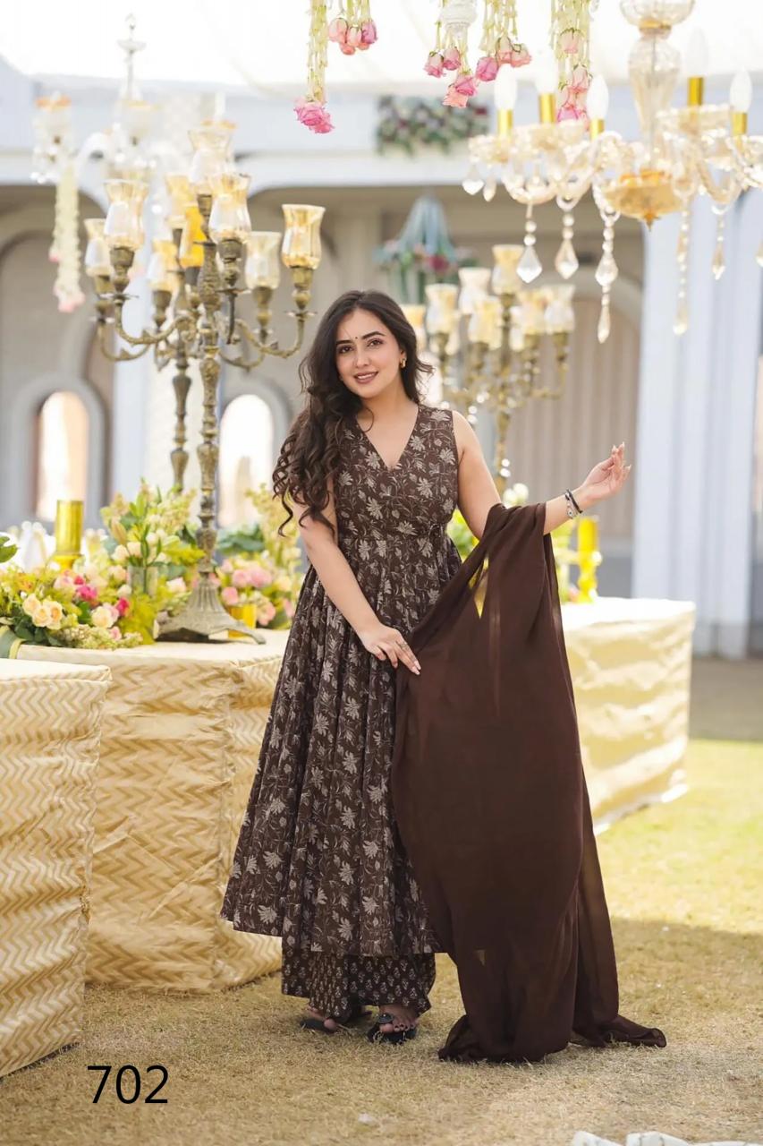 Felocity Clora Vol 7 catalog Maslin Digital anarkali kurtis online india
