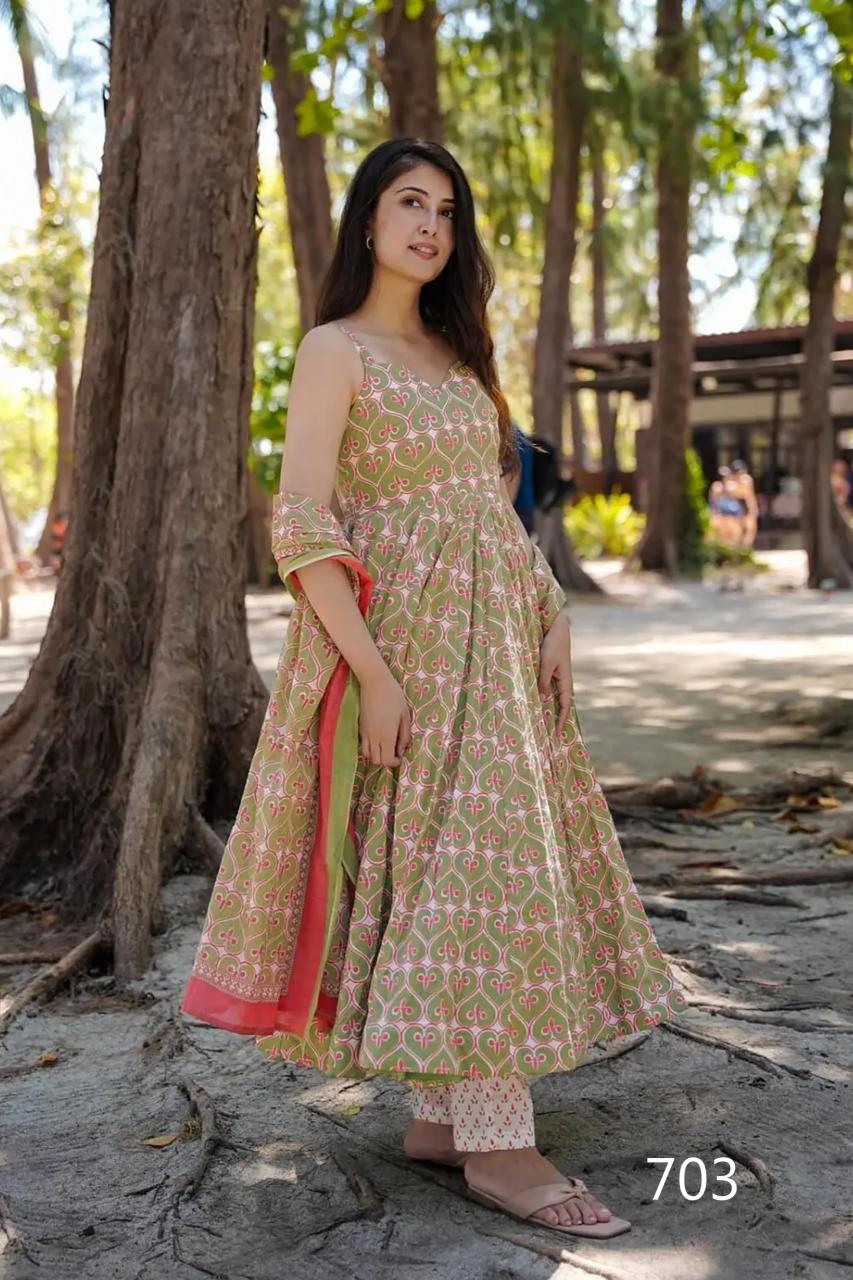 Felocity Clora Vol 7 catalog Maslin Digital anarkali kurtis online india