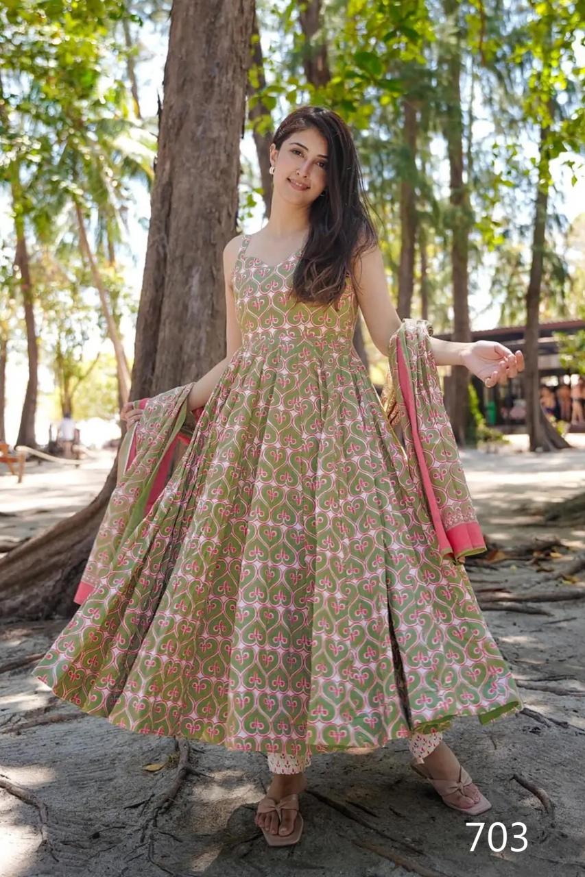 Felocity Clora Vol 7 catalog Maslin Digital anarkali kurtis online india