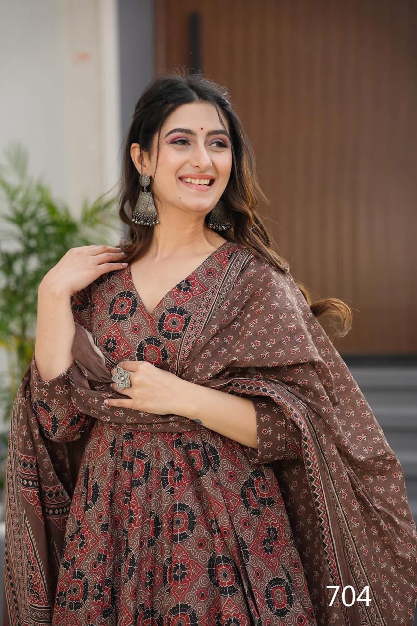 Felocity Clora Vol 7 catalog Maslin Digital anarkali kurtis online india