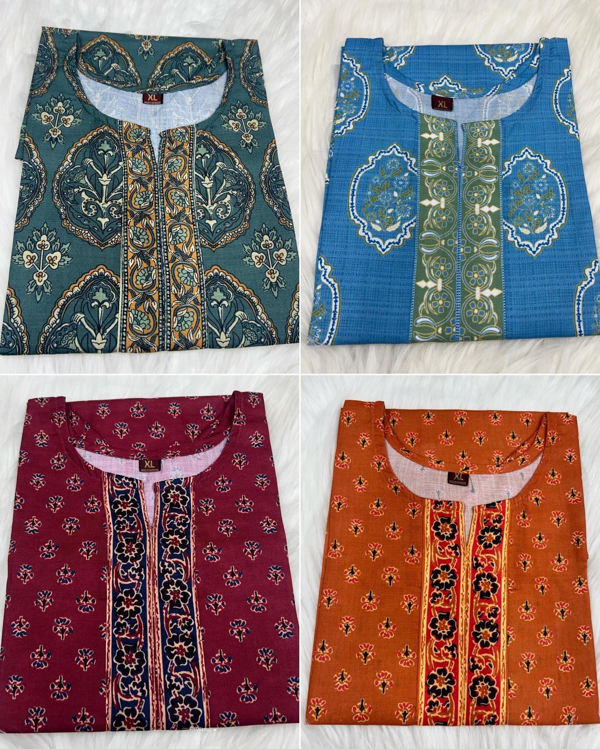 Felocity cotton printed catalog office kurtis on jeans online india