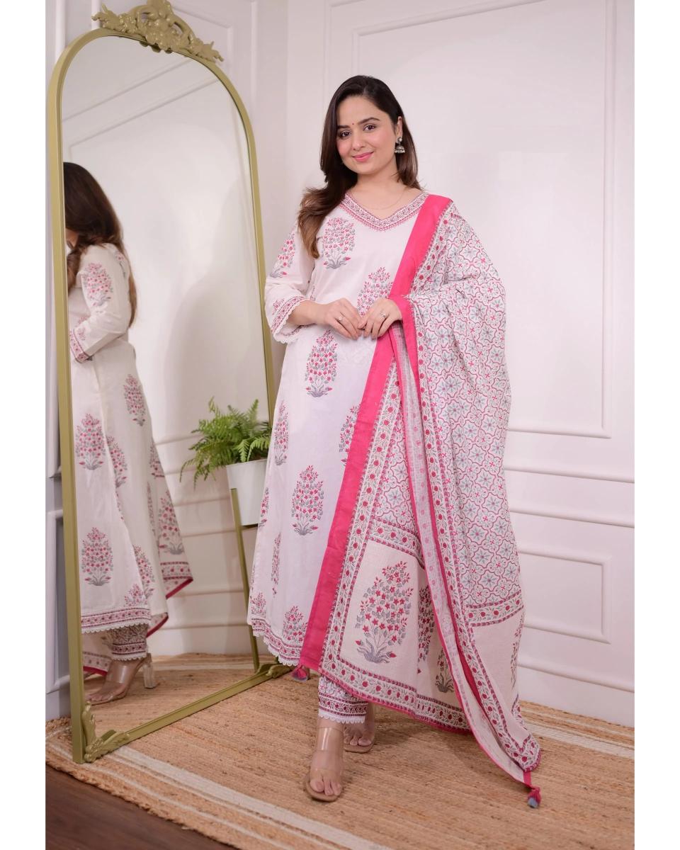 Felocity Dhruvi 269 catalog Fancy cotton kurta set for women