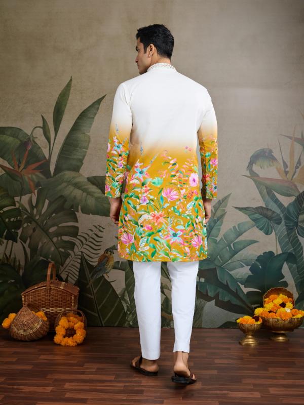 Felocity Yellow Color 61099 catalog fab india kurtis online shopping 
