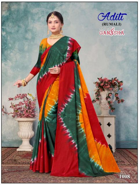 Ganesha Aditi Vol-1 – Rumali Cotton Sarees - Wholesale Catalog