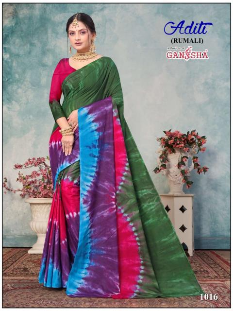 Ganesha Aditi Vol-1 – Rumali Cotton Sarees - Wholesale Catalog
