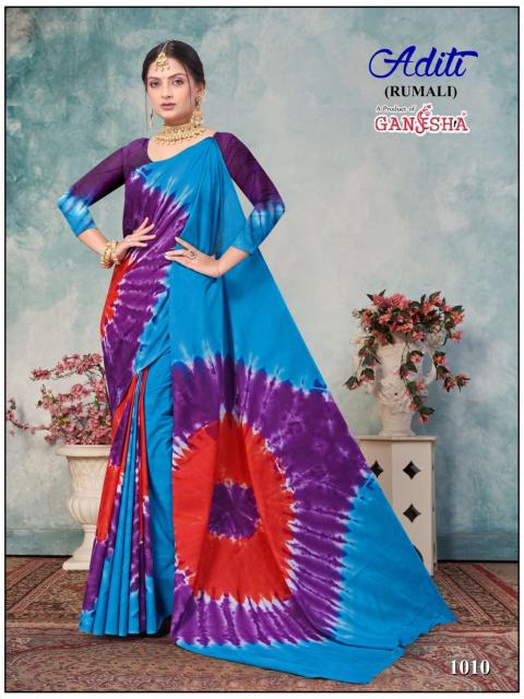 Ganesha Aditi Vol-1 – Rumali Cotton Sarees - Wholesale Catalog
