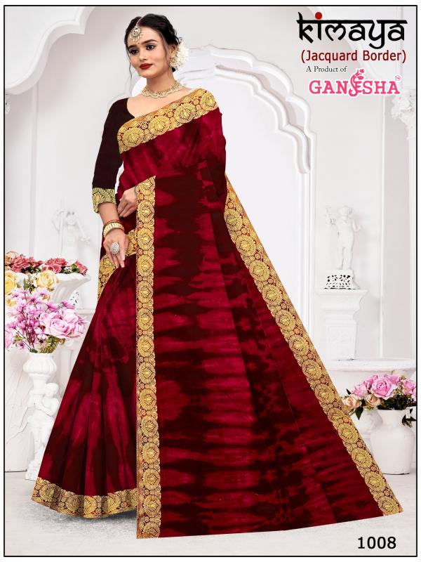 Ganesha Kimaya Vol-1 – Cotton Sarees With Jacquard Border - Wholesale Catalog