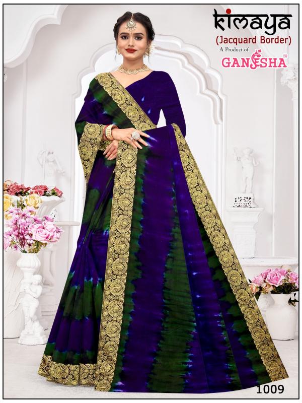 Ganesha Kimaya Vol-1 – Cotton Sarees With Jacquard Border - Wholesale Catalog