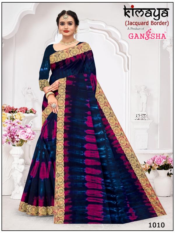 Ganesha Kimaya Vol-1 – Cotton Sarees With Jacquard Border - Wholesale Catalog