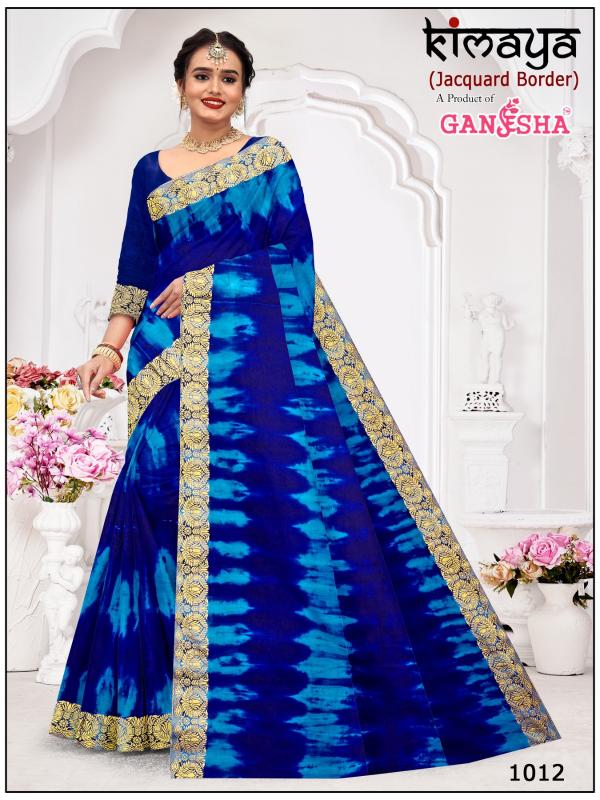 Ganesha Kimaya Vol-1 – Cotton Sarees With Jacquard Border - Wholesale Catalog