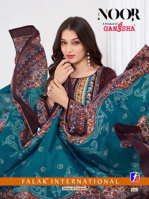 Ganesha Noor Vol-01 - Karachi Dress Material  - Wholesale Catalog