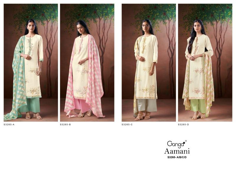 Ganga Aamani 3265 catalog wholesale market of salwar kameez in kolkata