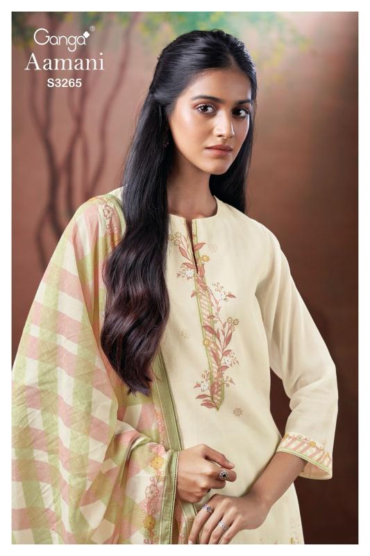 Ganga Aamani 3265 catalog wholesale market of salwar kameez in kolkata