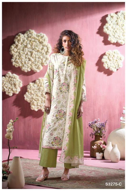 Ganga Abuor 3275 catalog salwar suit design for women