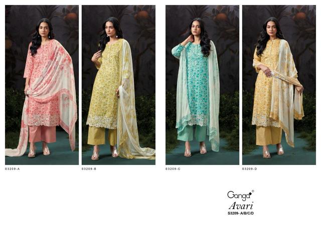 Ganga Avari 3209 catalog salwar kameez wholesale