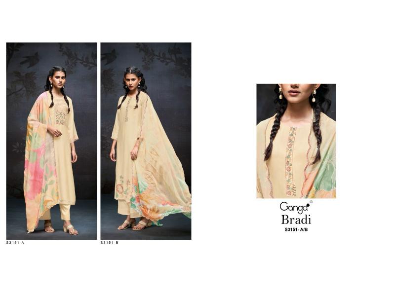 Ganga Bradi 3151 catalog ladies salwar kameez wholesale