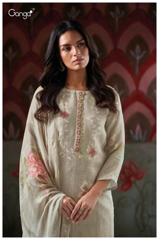 Ganga Carina 3406 catalog wholesale unstitched salwar kameez suppliers