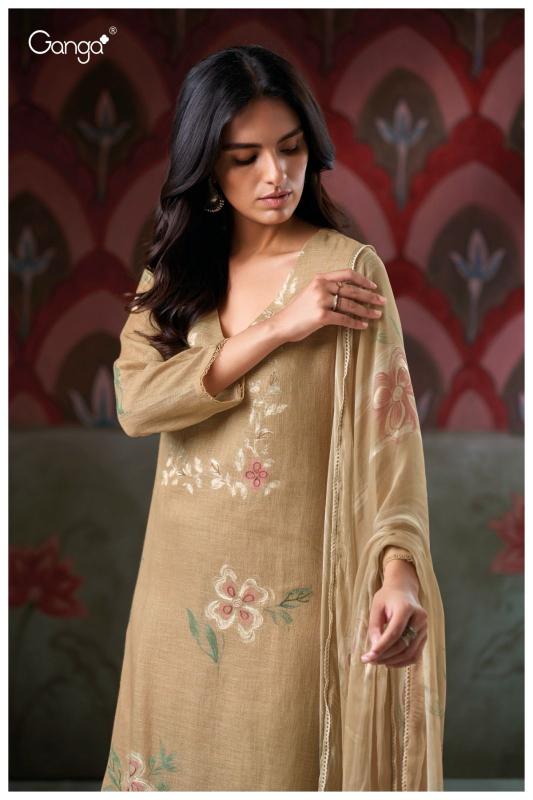 Ganga Carina 3406 catalog wholesale unstitched salwar kameez suppliers